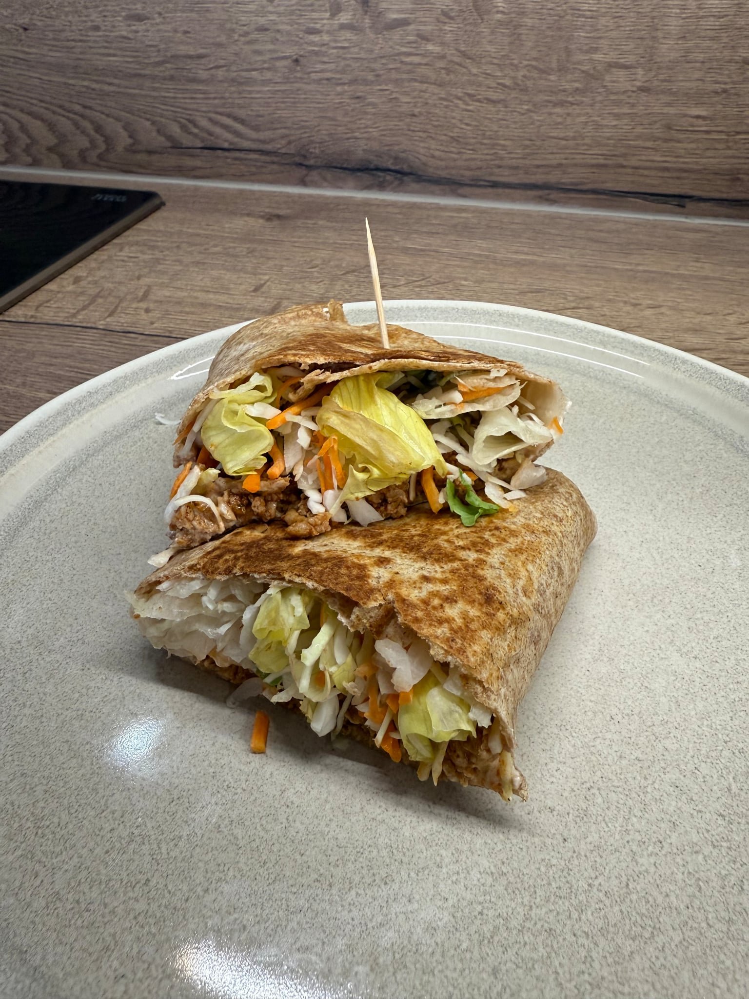 BBQ darálthúsos wrap