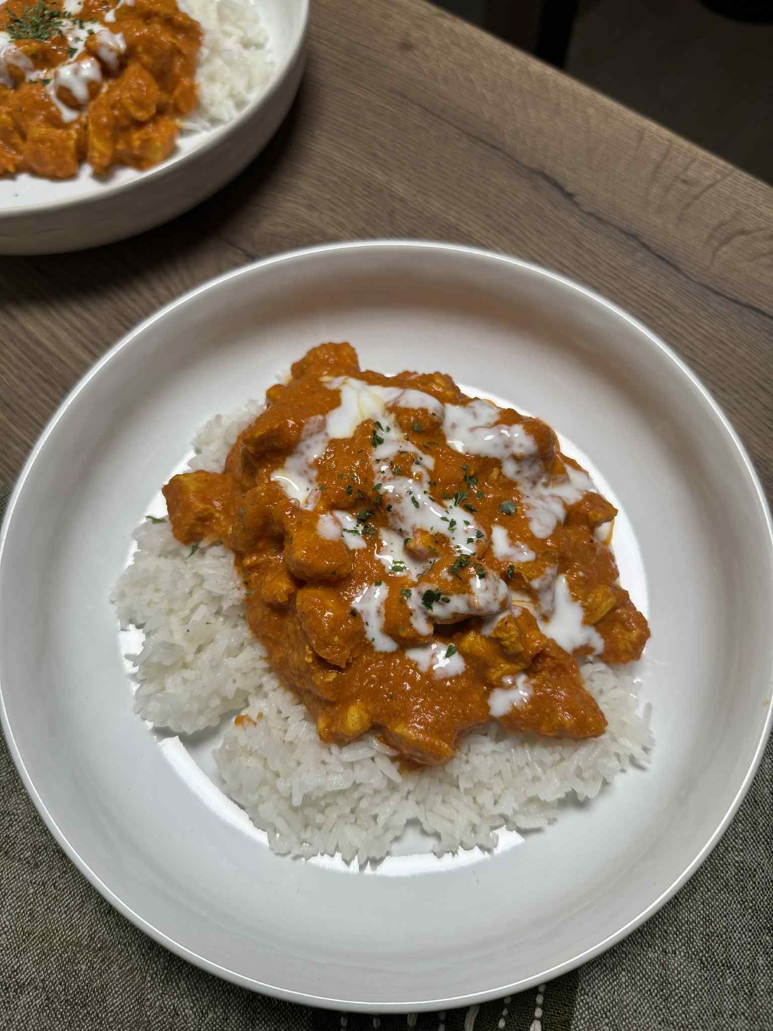 Csirkés curry rizzsel