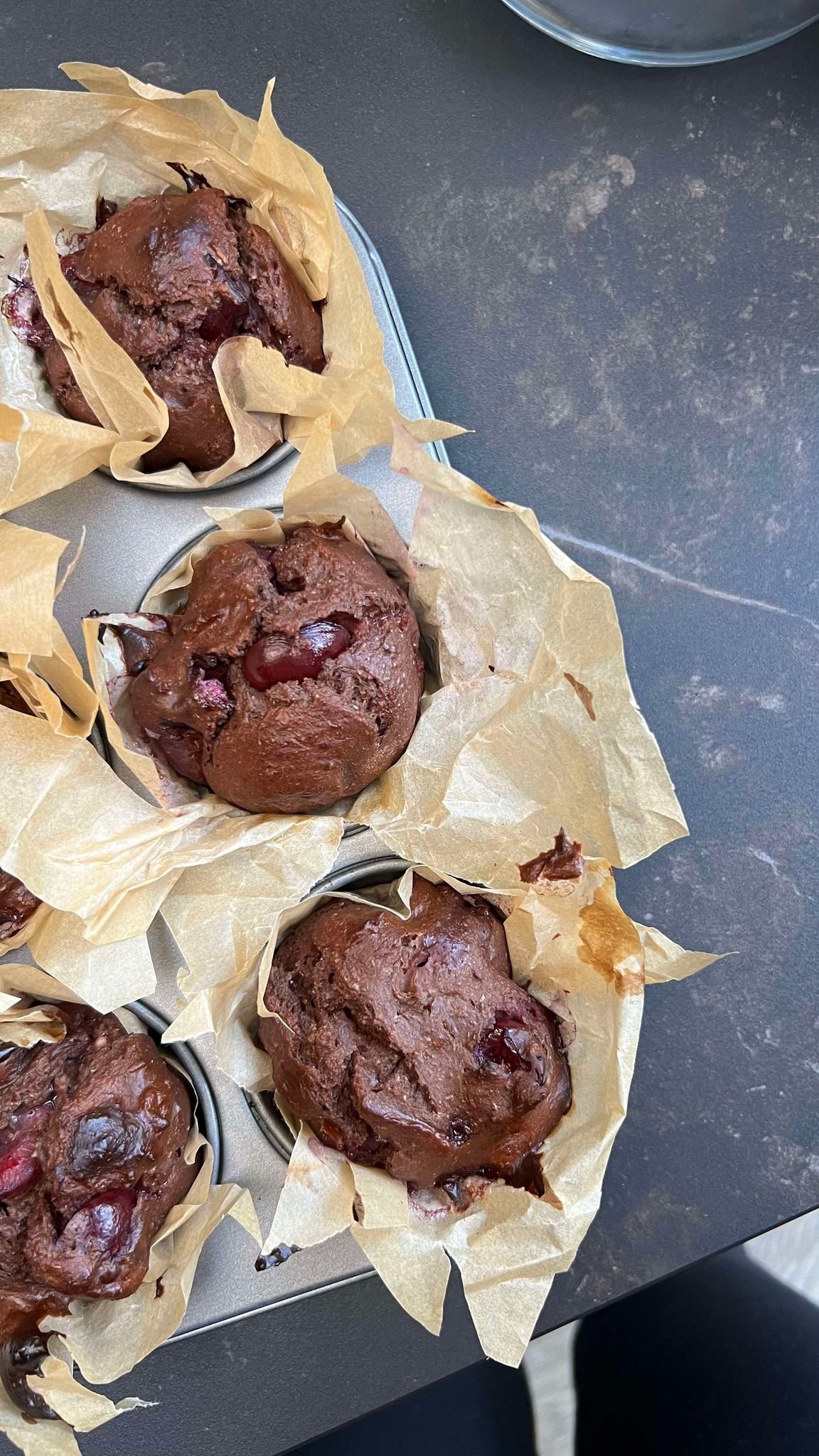 Csokis meggyes muffin