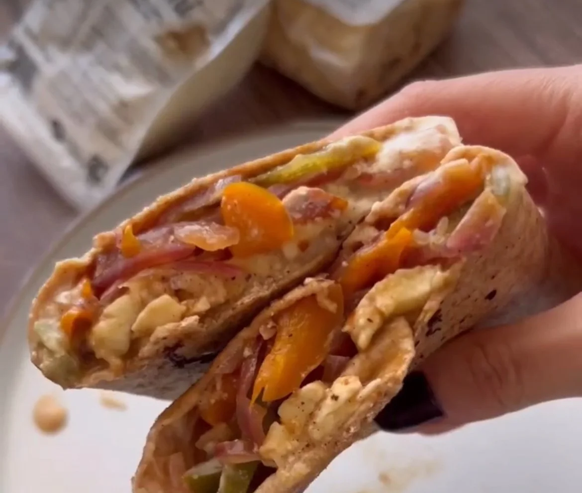 Fajitás halloumi wrap