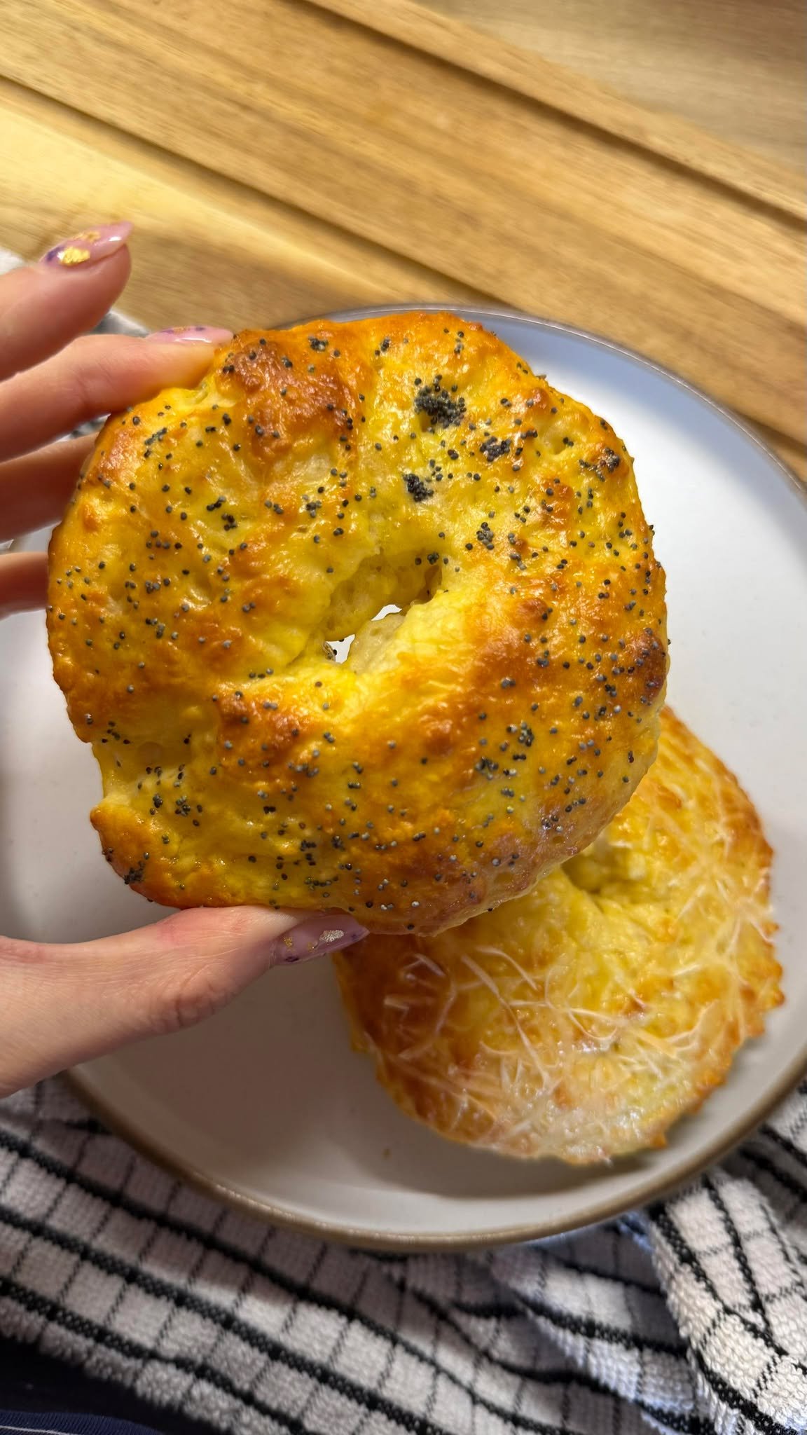 Fehérjés bagel