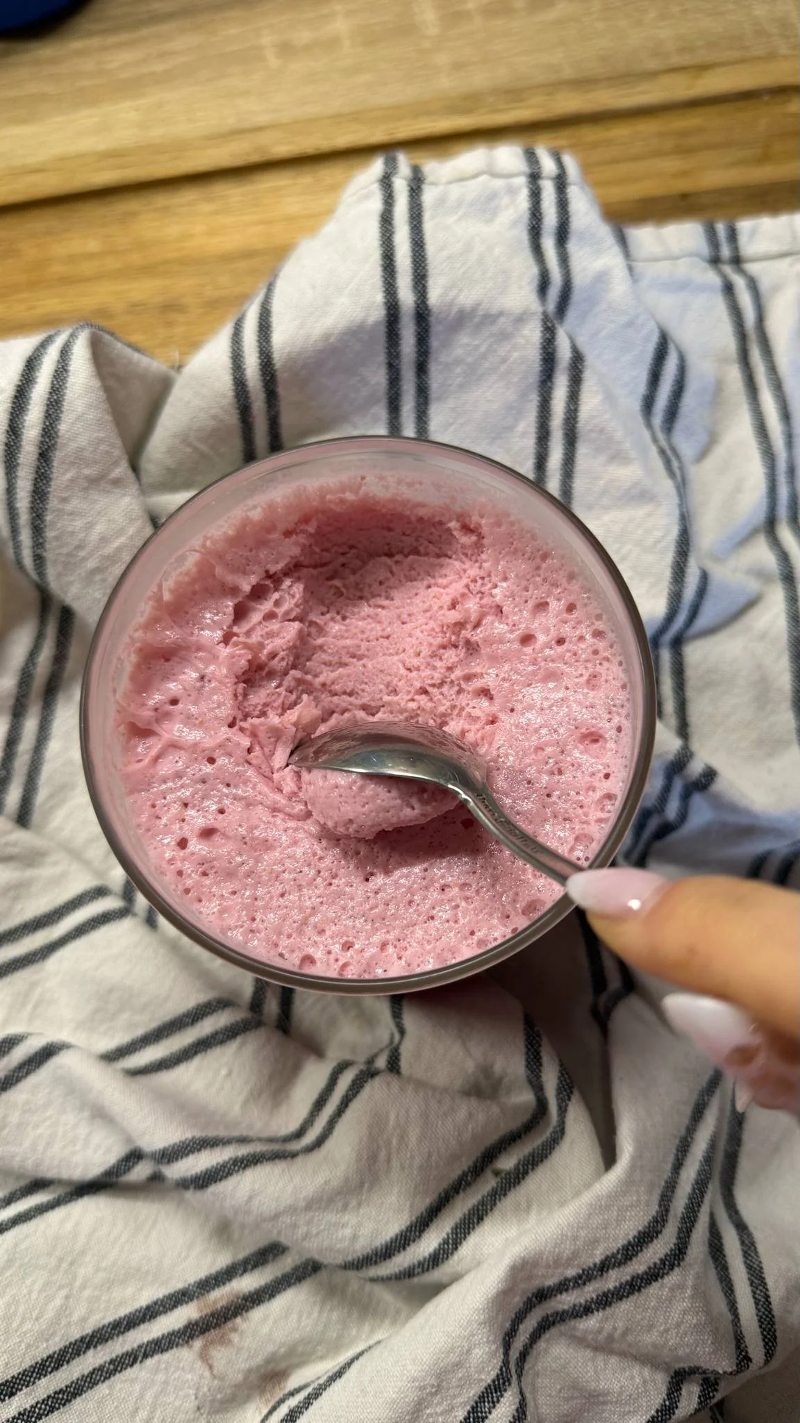 Málnás mousse