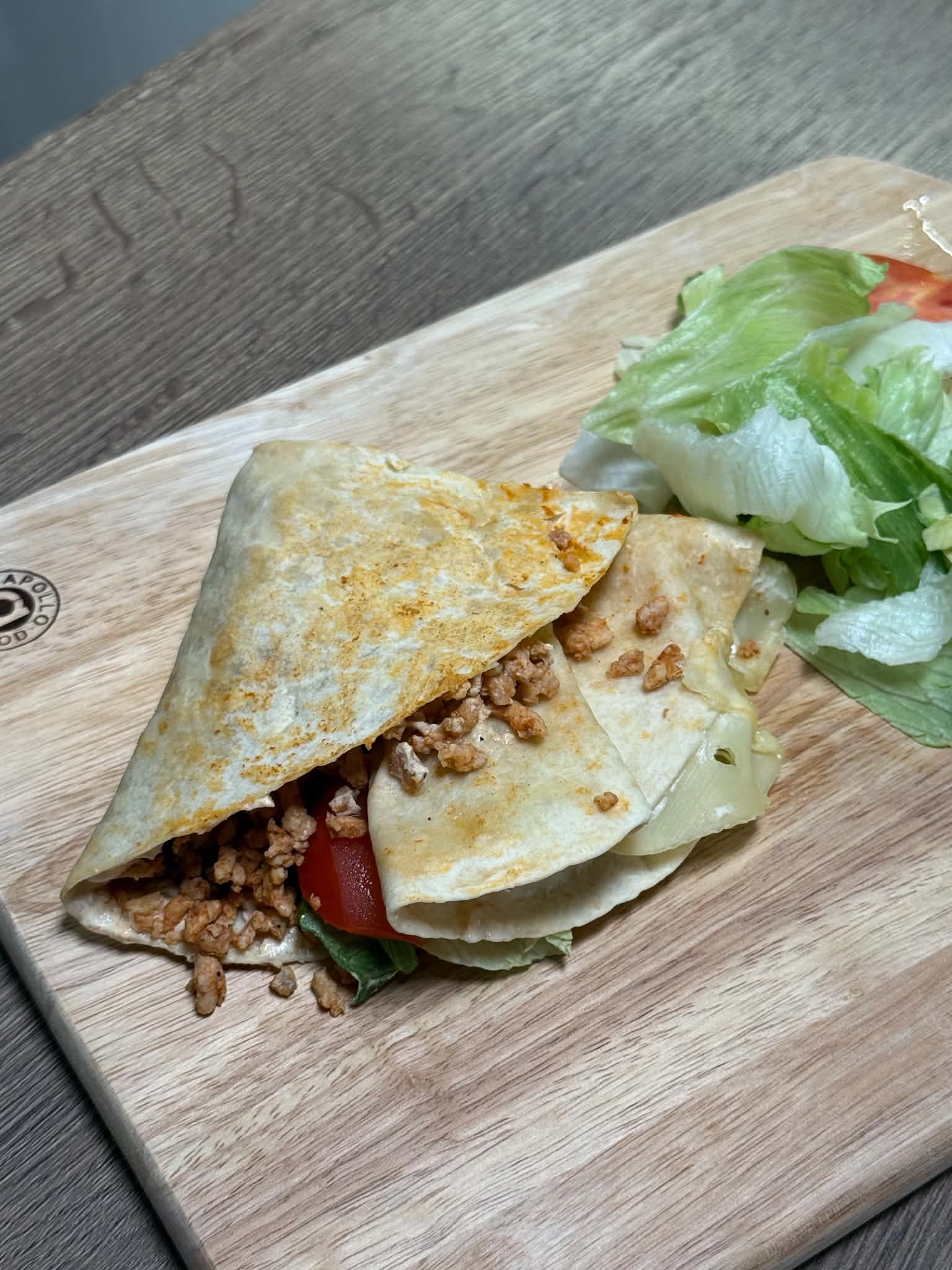 Sajtburger hajtott wrap